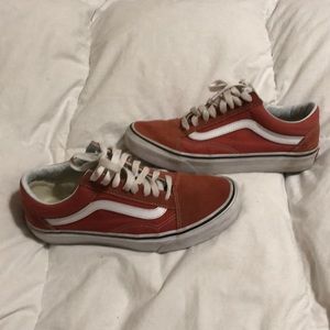 Vans Size 8 Reddish Apricot colored skater shoes